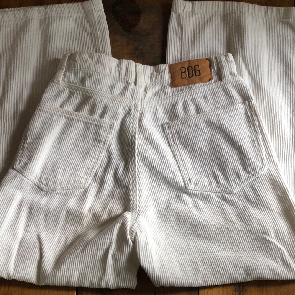 BDG Cream High Rise Corduroy Jeans.